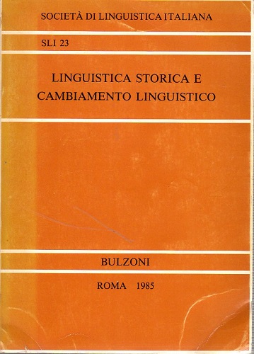 Linguistica storica e cambiamento linguistico