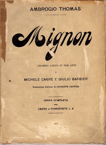 MIGNON - Canto e piano