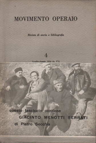 MOVIMENTO OPERAIO. Nr. 4 del 1952