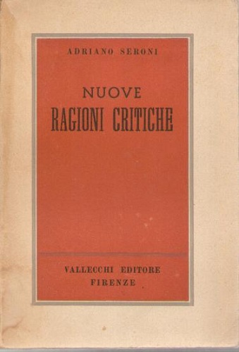 NUOVE RAGIONI CRITICHE