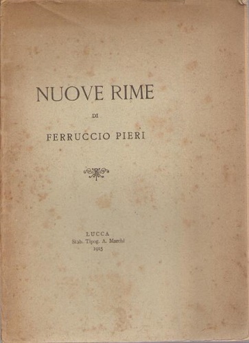 NUOVE RIME
