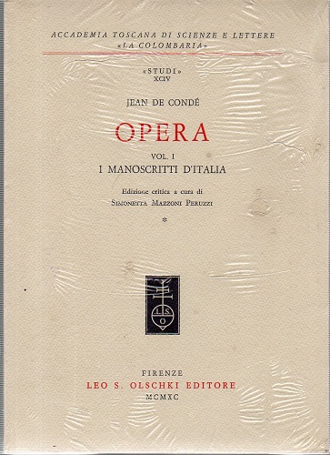 Opera i manoscritti d'Italia 2 volumi