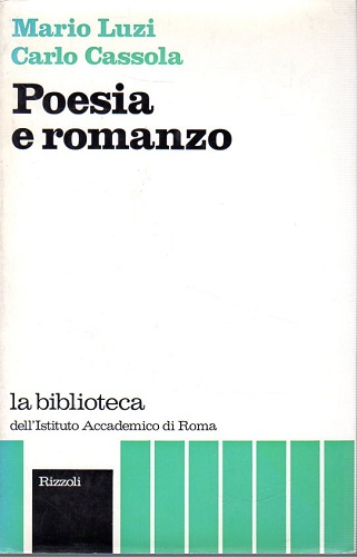 Poesia e romanzo