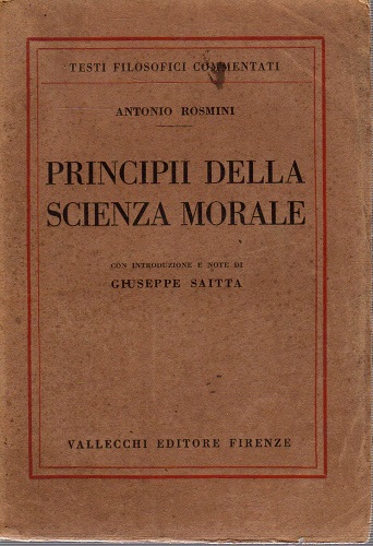 Principii della scienza morale