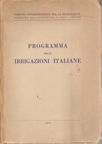 Programma delle irrigazioni italiane