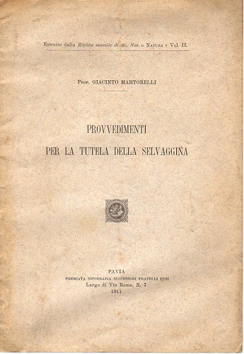 Provvedimenti per la tutela della selvaggina