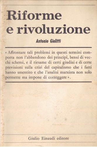 RIFORME E RIVOLUZIONE