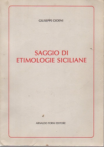 Saggio di etimologie siciliane