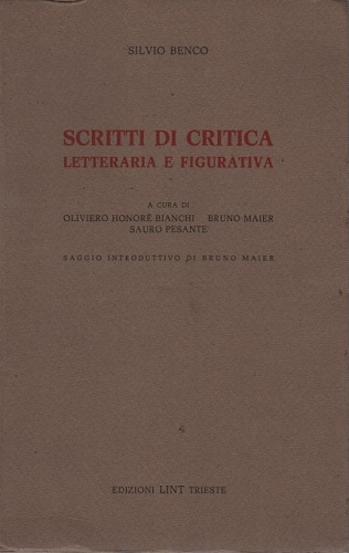 Scritti di critica letteraria e figurativa