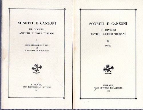 Sonetti e canzoni di diversi antichi autori Toscani