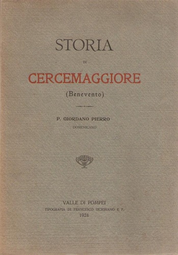 STORIA DI CERCEMAGGIORE (BENEVENTO)