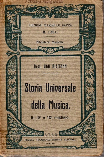 STORIA UNIVERSALE DELLA MUSICA