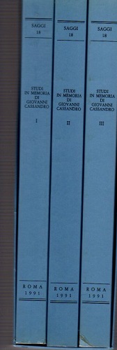 Studi in memoria di Giovanni Cassandro