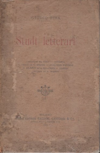 STUDI LETTERARI