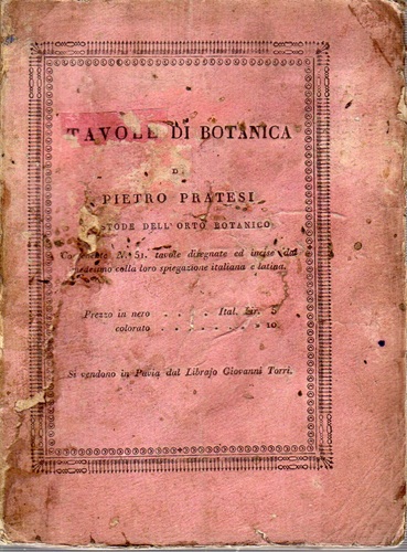 Tavole di botanica disegnate e incise da Pietro Pratesi custode …