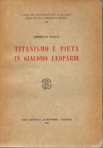 Titanismo e pietà in Giacomo leopardi