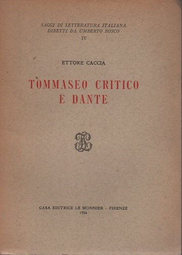 TOMMASEO CRITICO E DANTE
