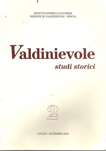 Valdinievole studi storici n° 2 Luglio - Dicembre 2000Gennaio - …
