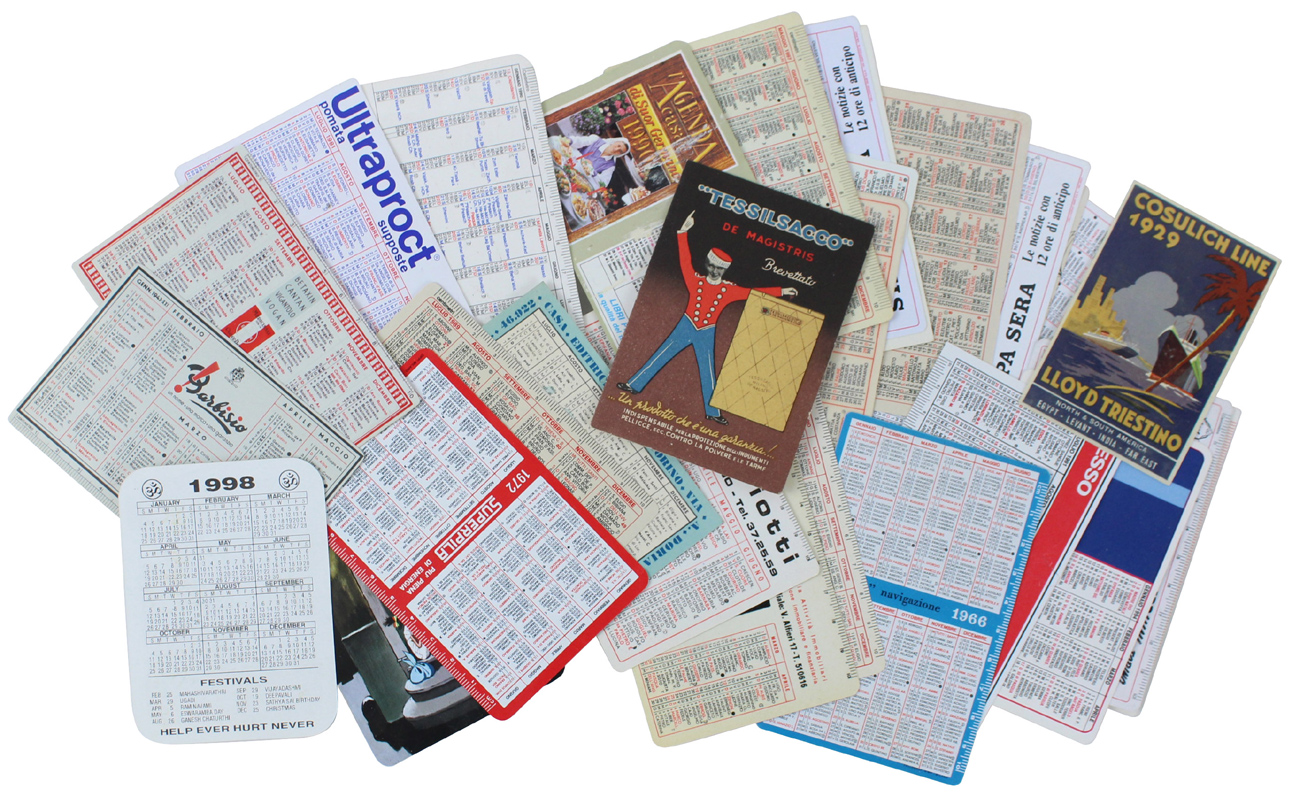 30 CALENDARIETTI TASCABILI 1950-1998+ UNO DEL 1929