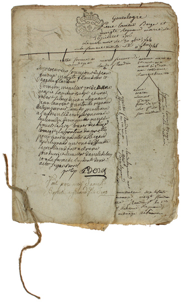 GENEALOGIE PIERRE LAURENT BERGE ET MARGARETE REYNAUD (documenti originali).