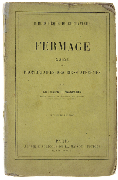 FERMAGE - Guide des Propriétaire de Biens Affermés.