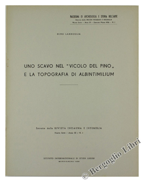 UNO SCAVO NEL "VICOLO DEL PINO" E LA TOPOGRAFIA DI …