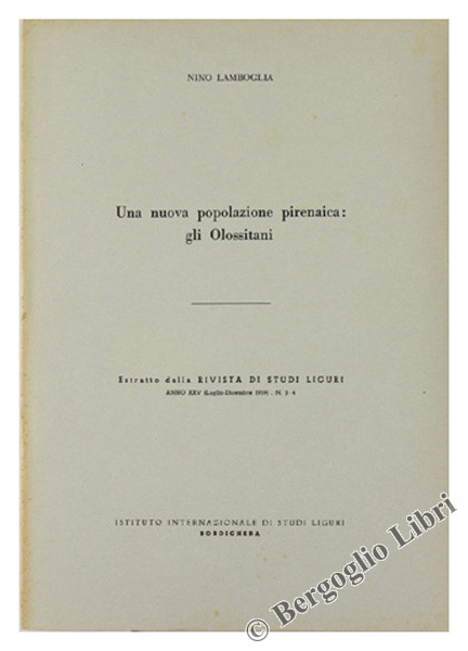 UNA NUOVA POPOLAZIONE PIRENAICA: GLI OLOSSITANI.