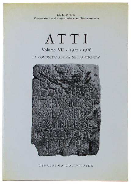 ATTI - Volume VII - 1975 - 1976 : LA …