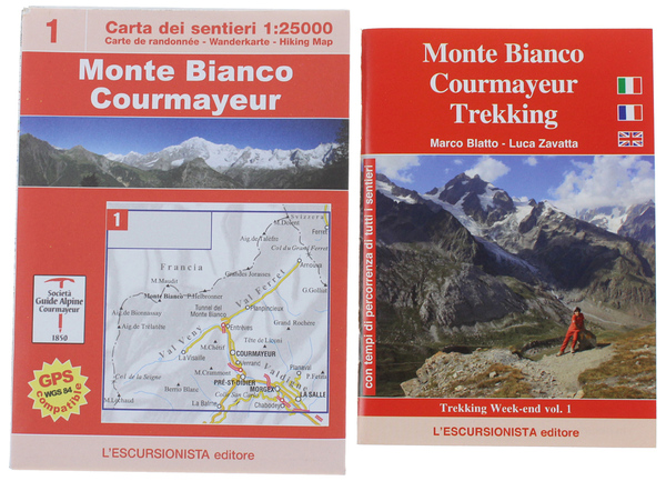 MONTE BIANCO COURMAYEUR. Con carta escursionistica 1:25.000. Ediz. multilingue