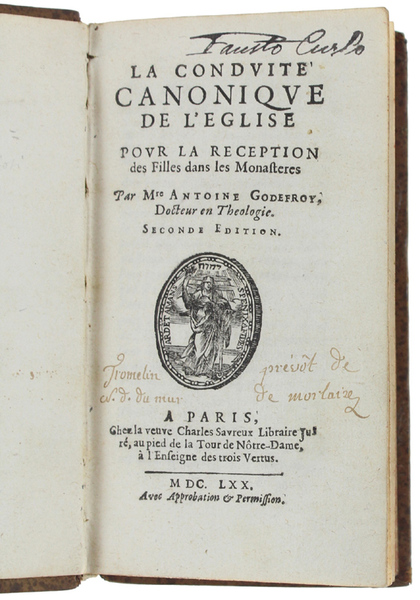 LA CONDUITE CANONIQUE DE L'EGLISE POUR LA RECEPTION DES FILLES …