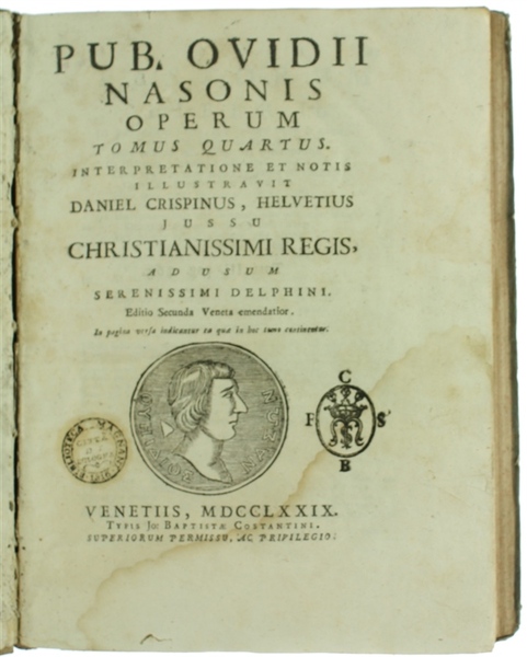 PUB. OVIDII NASONIS OPERUM - TOMUS QUARTUS. Interpretatione et notis …