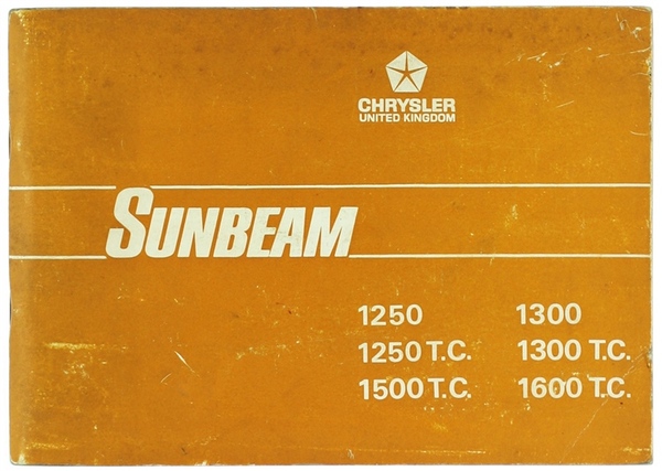 SUNBEAM 1250. 1250 TC. 1500 TC.