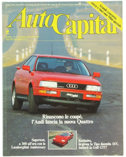 AUTO CAPITAL N. 12 - DICEMBRE 1988.