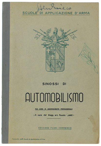 SINOSSI DI AUTOMOBILISMO Per corsi di aggiornamento professionale. Edizione fuori …