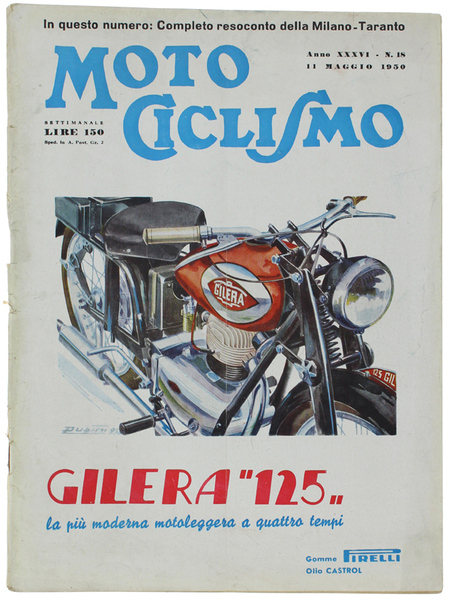 MOTOCICLISMO. N. 18 del 1950. Rivista settimanale.