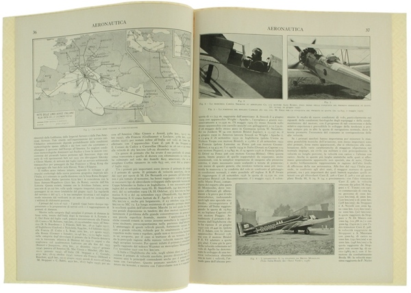 AERONAUTICA - AEROPLANO - AEROPORTO - AEROSTATO. Quattro stralci consecutivi.