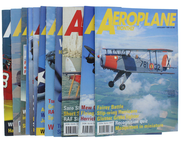 AEROPLANE MONTHLY - January-December, 1991 - Complete Year of 12 …