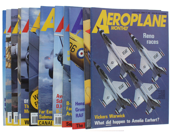 AEROPLANE MONTHLY - January-December,1989 - Complete Year of 12 Issues.