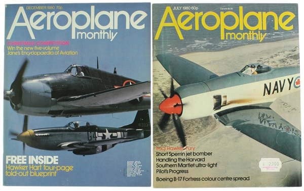 AEROPLANE MONTHLY 1980 - 2 issues: Nos 7 - 12