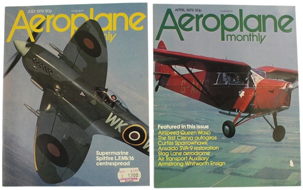 AEROPLANE MONTHLY 1979 - 2 issues: Nos 4 - 7.