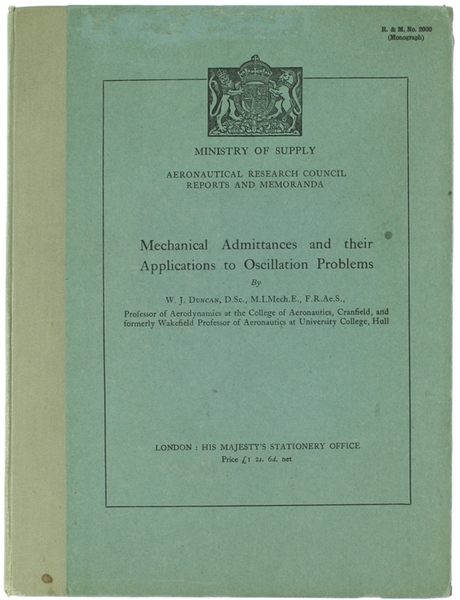 MECHANICAL ADMITTANCES AND THEIR APPLICATIONS TO OSCILLATION PROBLEMS.