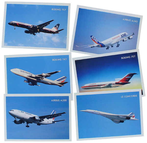 GRANDI AEREI - 6 cartoline.