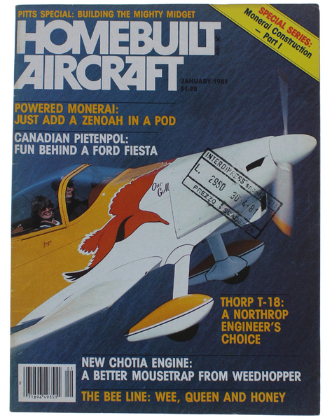 HOMEBUILT AIRCRAFT Magazine. January 1981.