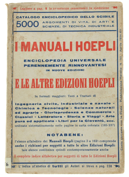 I MANUALI HOEPLI E LE ALTRE EDIZIONI HOEPLI. Tutte le …