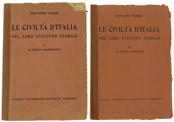 LE CIVILTA' D'ITALIA NEL LORO SVILUPPO STORICO. Volume Primo: Le …