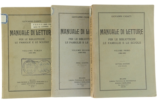 MANUALE DI LETTURE PER LE BIBLIOTECHE, LE FAMIGLIE E LE …