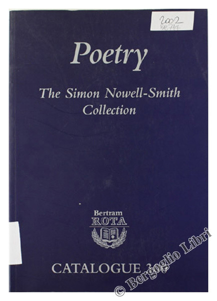 POETRY. The Simon Nowell-Smith Collection. CATALOGUE 300.