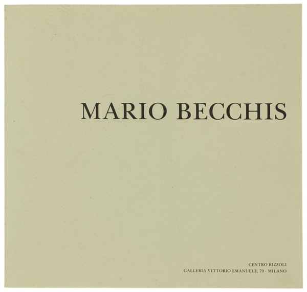 MARIO BECCHIS.