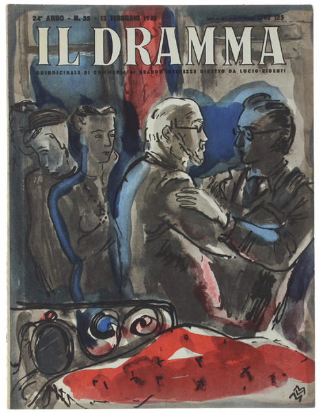 IL DRAMMA N. 55, febbraio 1948. Copertina originale di Mario …