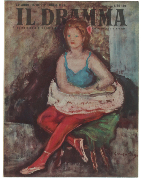 IL DRAMMA N. 88, luglio 1949. Copertina originale di Cesare …